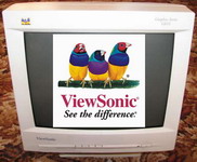 For sale ViewSonic G655 (graphic series) computer 15" monitor CRT (cathode ray tube) (not LCD) – продается 15" компьютерный монитор CRT (cathode ray tube) / (электронно-лучевая трубка - ЭЛТ) (не LCD) ViewSonic G655 (графическая серия / графической серии) - იყიდება კომპიუტერის ViewSonic G655 (გრაფიკული სერიის) 15"–იანი მონიტორი CRT (cathode ray tube, კინესკოპი) (არა LCD)